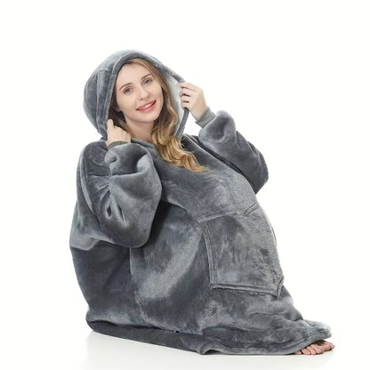 "Ultra-Soft Oversized Wearable Blanket Hoodie – Cozy, Fluffy & Perfect for Snuggling!"