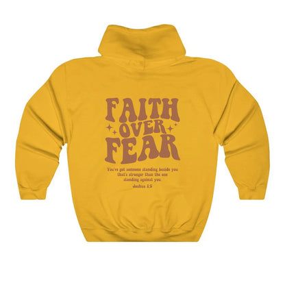 "Faith Over Fear Christian Hoodie – Stylish & Cozy Religious Sweatshirt for Women"